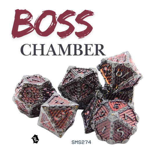 [BOSS CHAMBER] 7PC SOLID METAL DICE SET