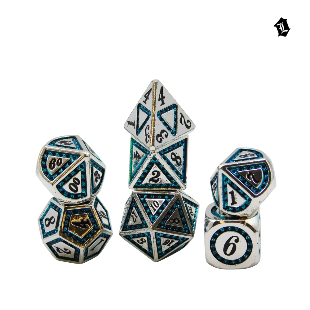 [TIDEBOUND HEIR] 7PC SOLID METAL DICE SET
