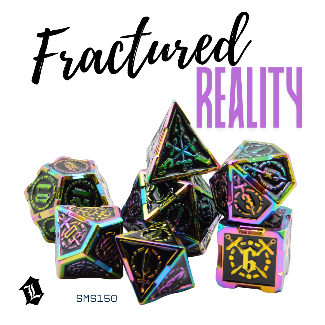 [FRACTURED REALITY] 7PC SOLID METAL DICE SET