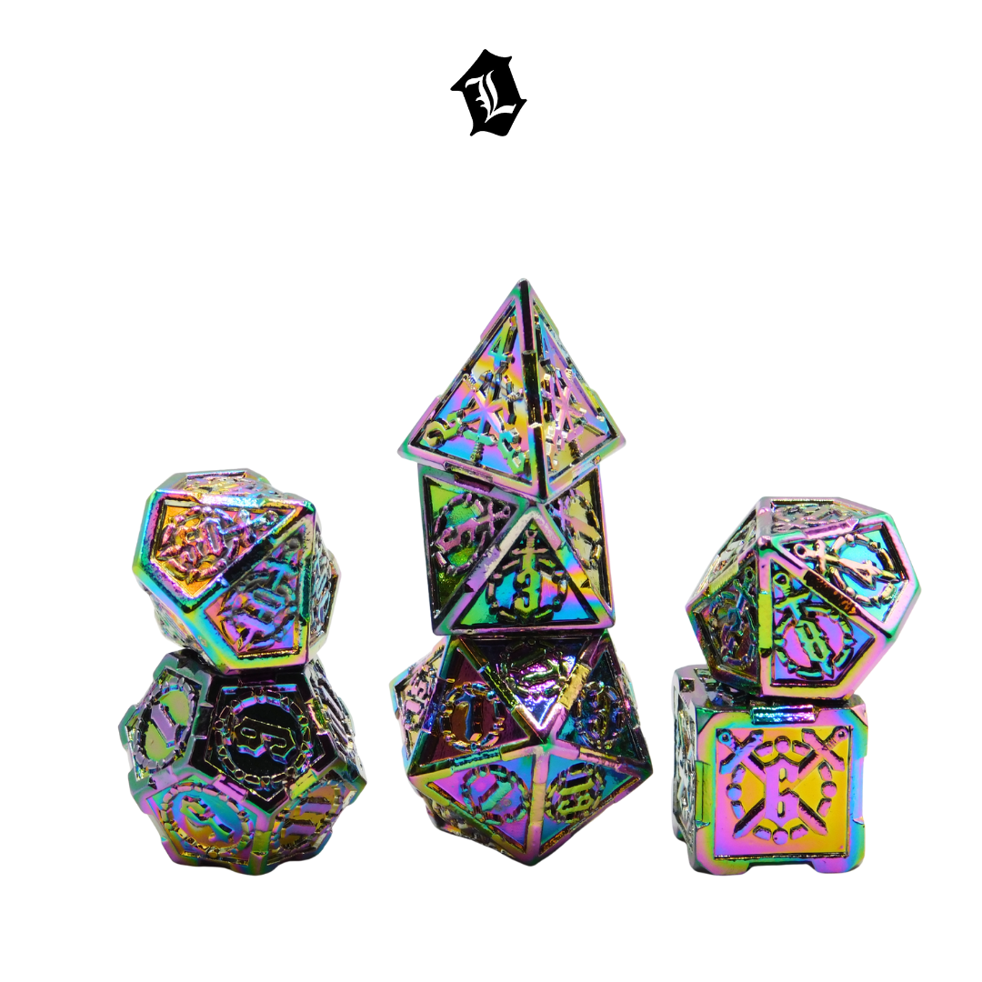 [INFINITE ARMORY] 7PC SOLID METAL DICE SET
