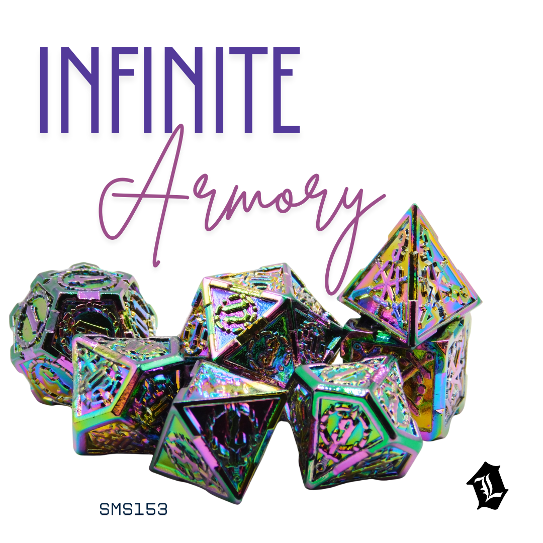[INFINITE ARMORY] 7PC SOLID METAL DICE SET