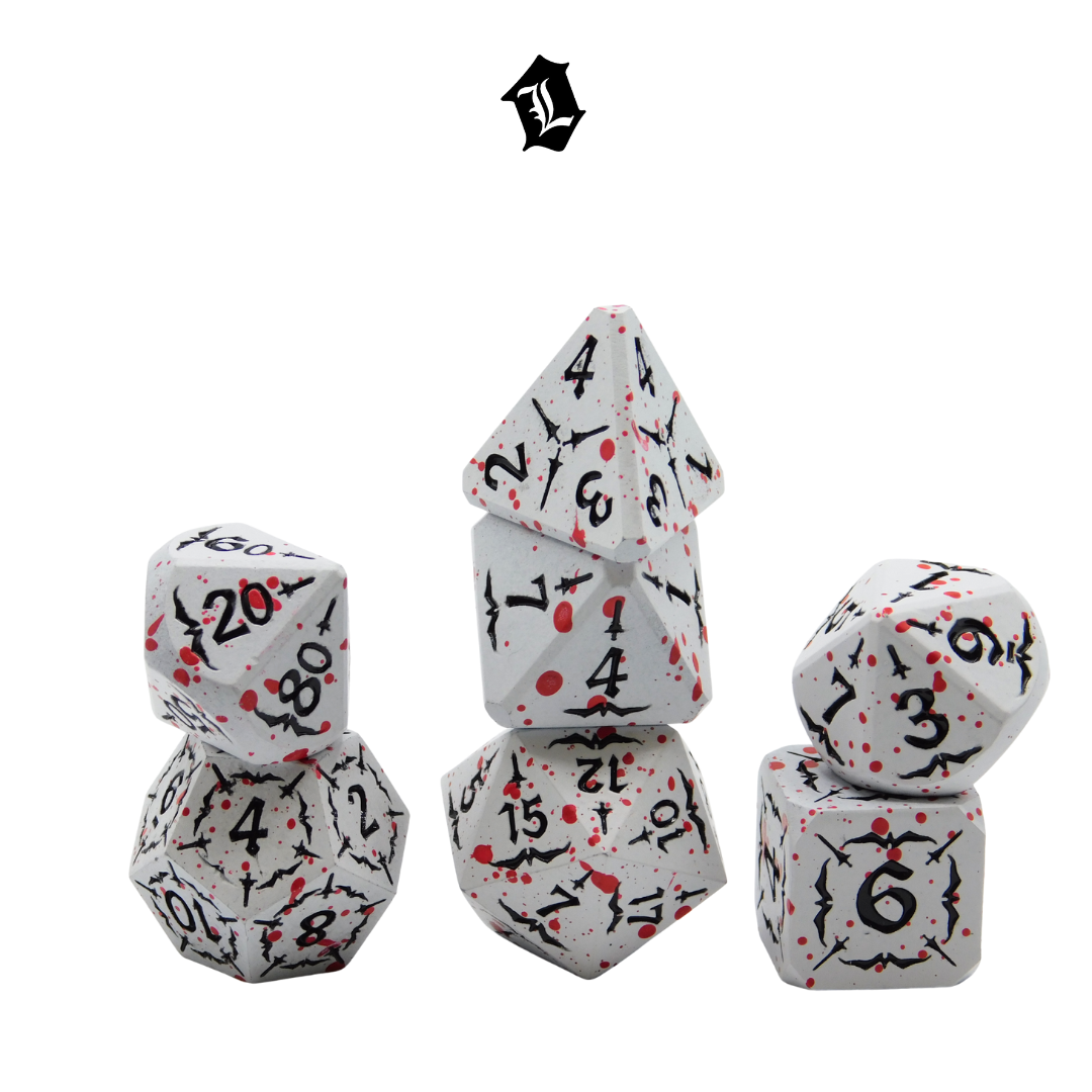 [CATHEDRAL CARNAGE] 7PC SOLID METAL DICE SET
