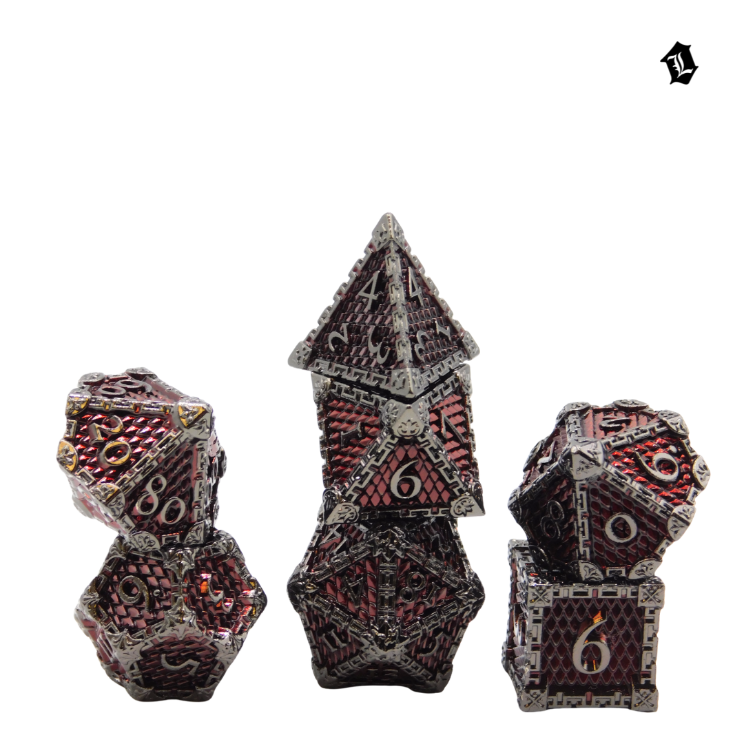 [BOSS CHAMBER] 7PC SOLID METAL DICE SET