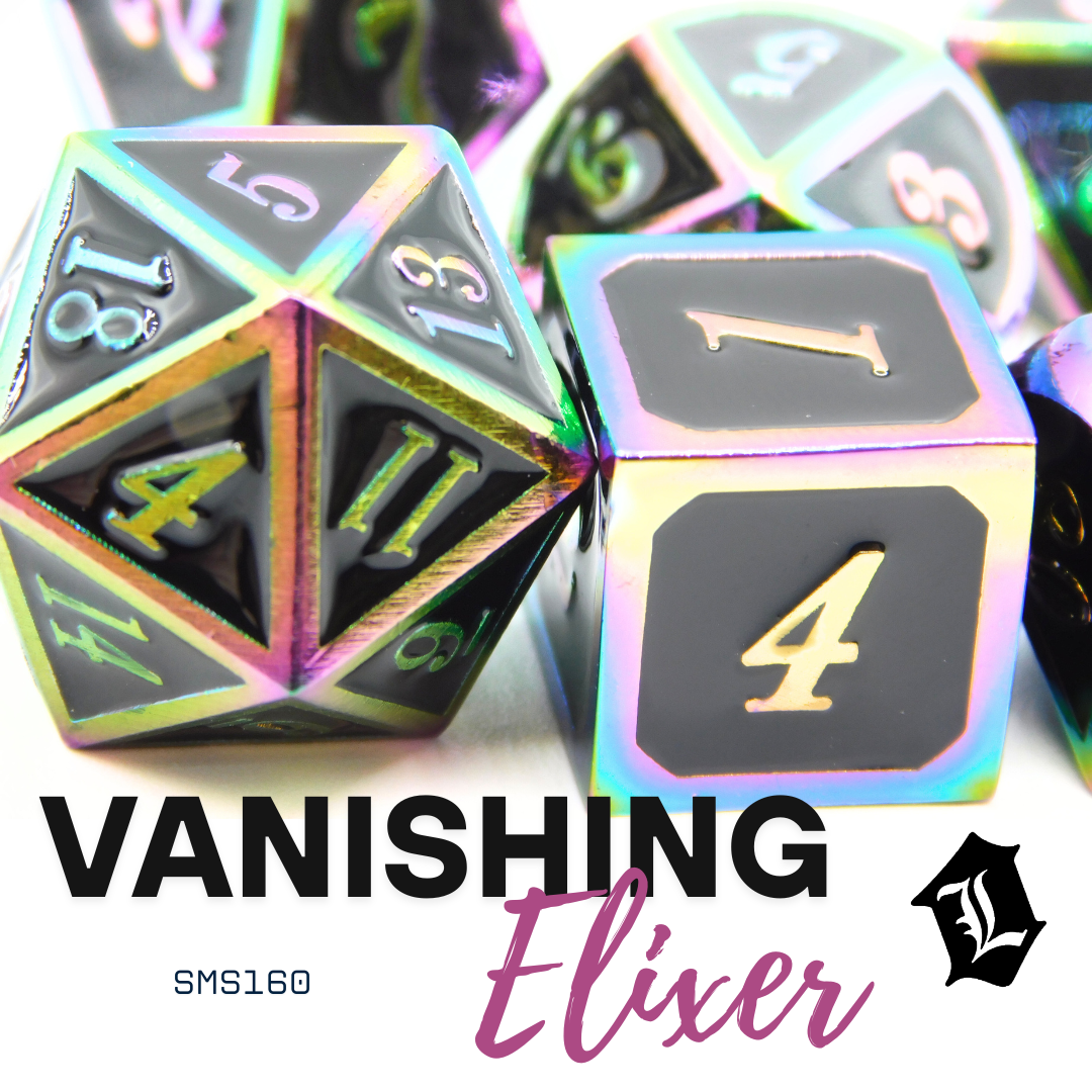 [VANISHING ELIXER] 7PC SOLID METAL DICE SET