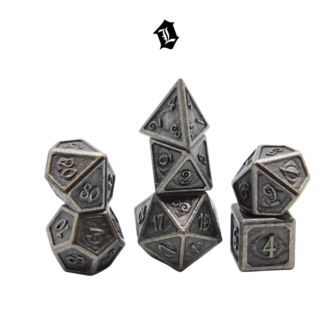 [ANCIENT ORACLE] 7PC SOLID METAL DICE SET