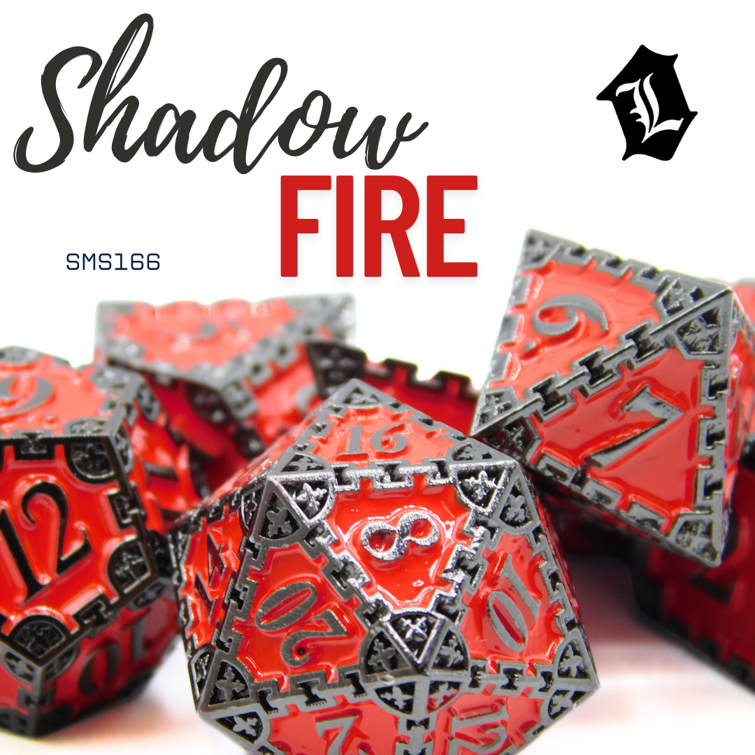 [SHADOW FIRE] 7PC SOLID METAL DICE SET