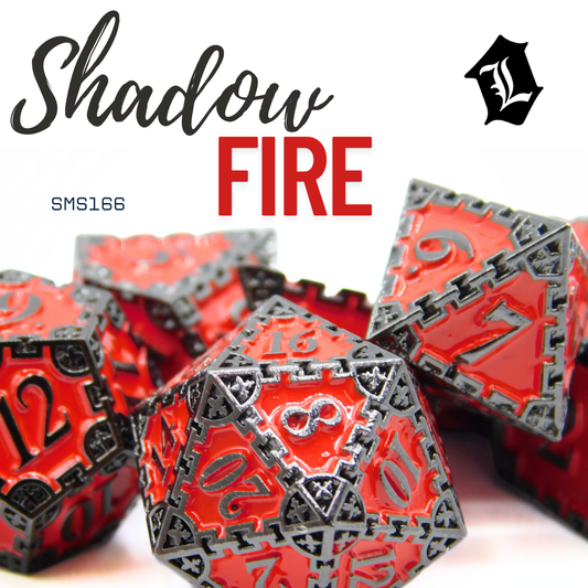 [SHADOW FIRE] 7PC SOLID METAL DICE SET