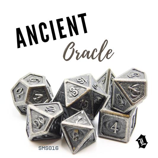 [ANCIENT ORACLE] 7PC SOLID METAL DICE SET
