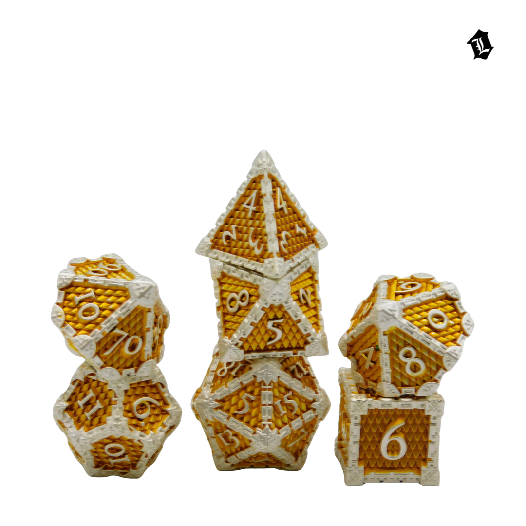 [SOLAR THRONE] 7PC SOLID METAL DICE SET