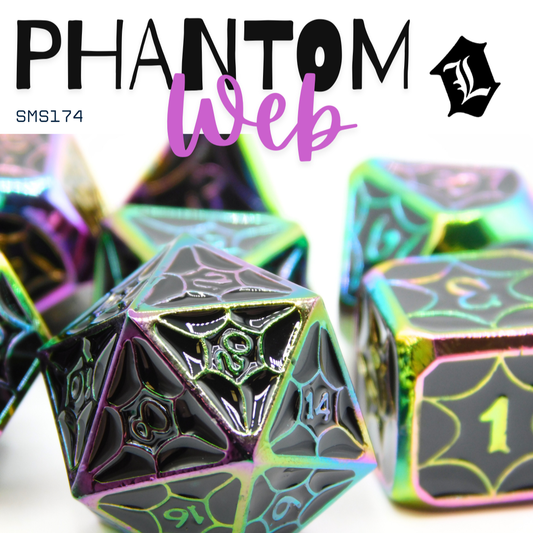 [PHANTOM WEB] 7PC SOLID METAL DICE SET