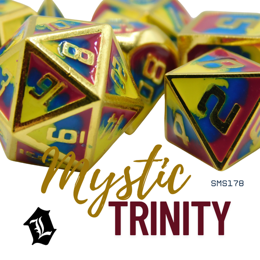 [MYSTIC TRINITY] 7PC SOLID METAL DICE SET