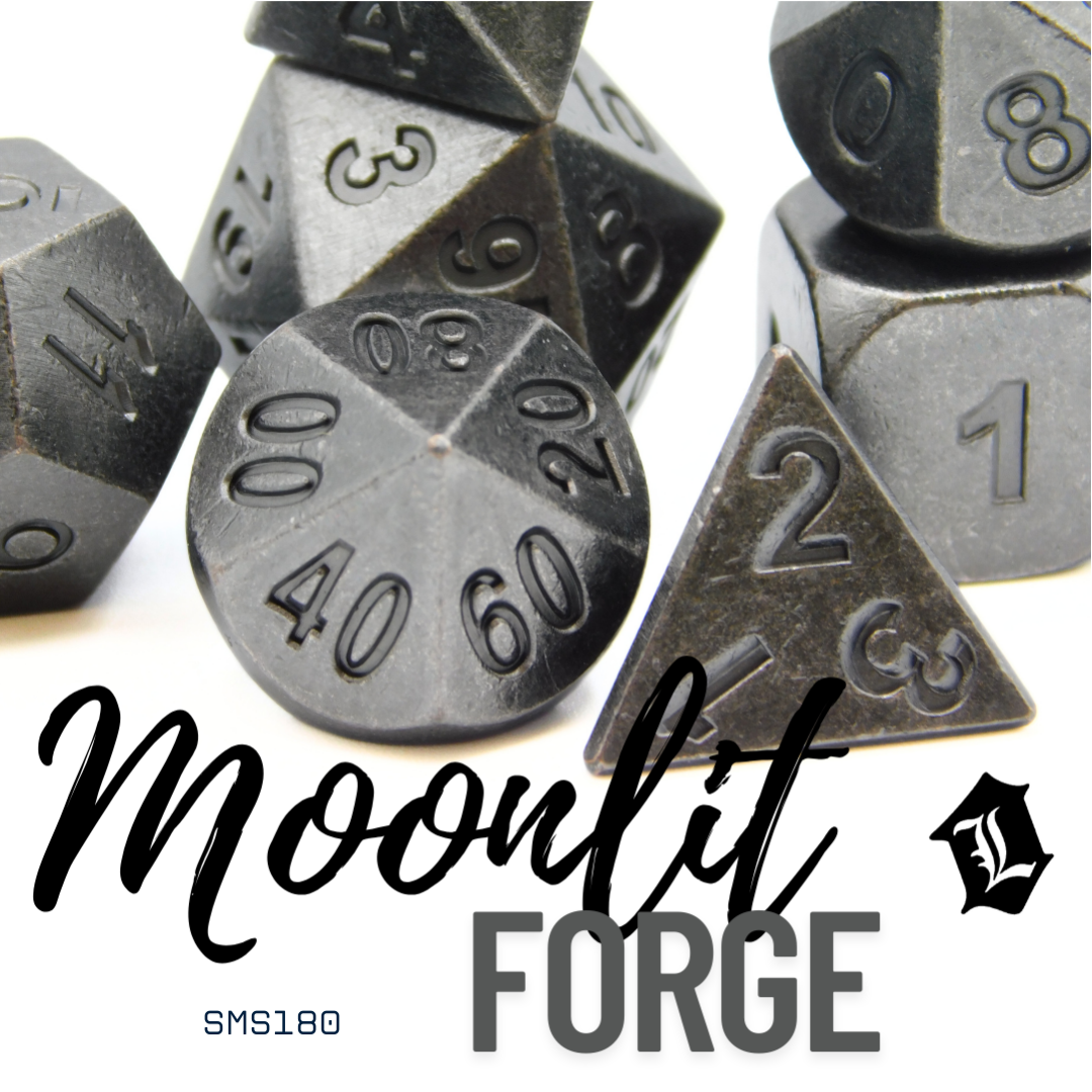 [MOONLIT FORGE] 7PC SOLID METAL DICE SET