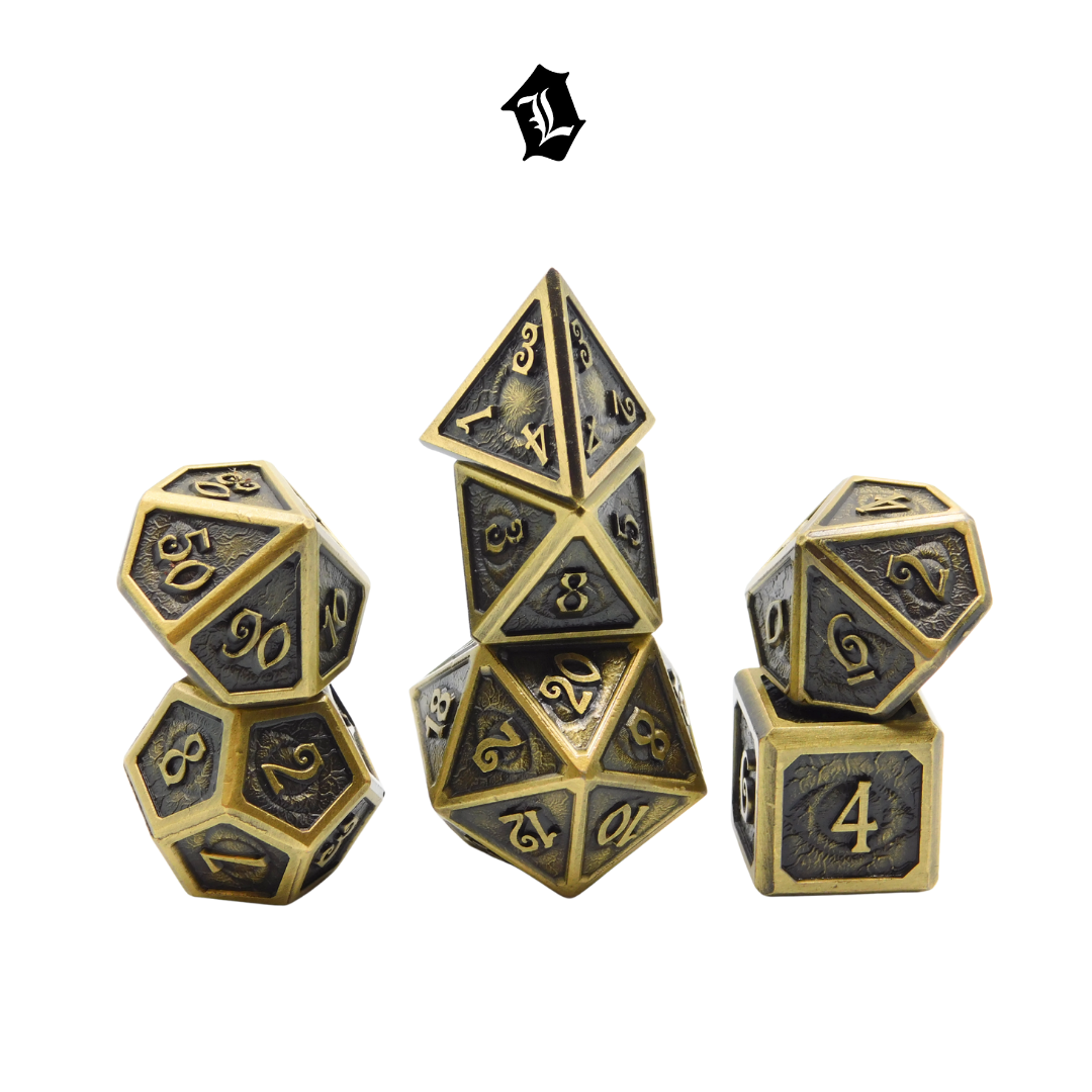 [ELDER SIGHT] 7PC SOLID METAL DICE SET