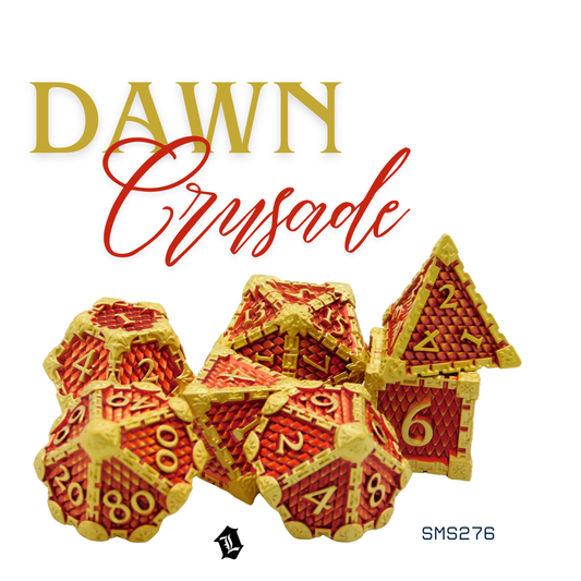 [DAWN CRUSADE] 7PC SOLID METAL DICE SET
