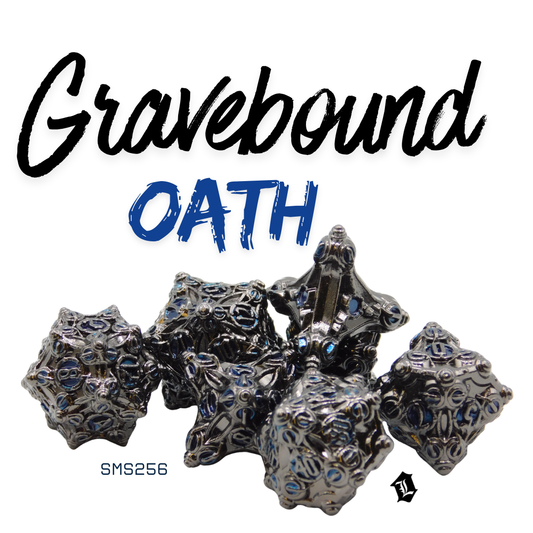 [GRAVEBOUND OATH] 7PC SOLID METAL DICE SET