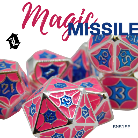 [MAGIC MISSILE] 7PC SOLID METAL DICE SET