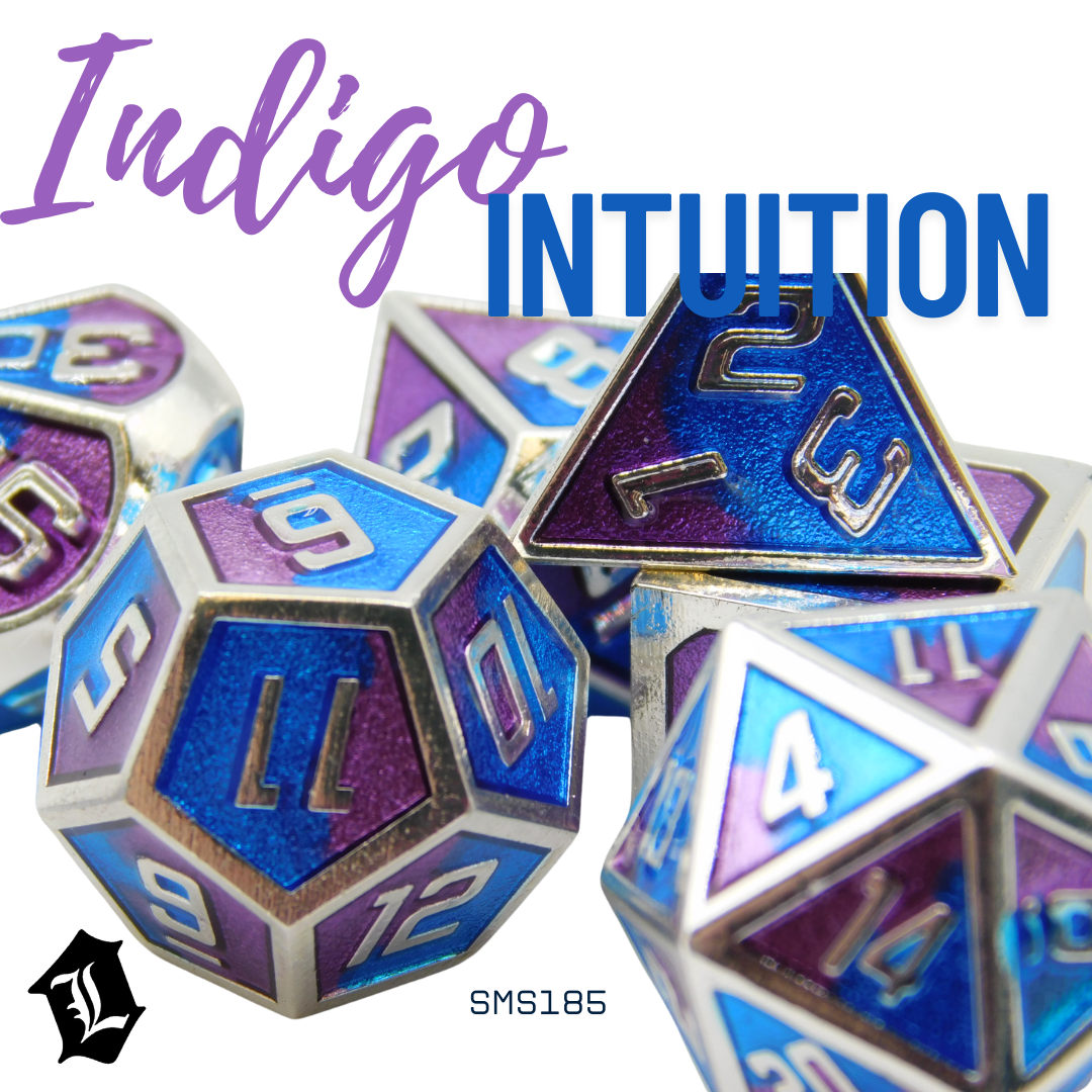 [INDIGO INTUITION] 7PC SOLID METAL DICE SET