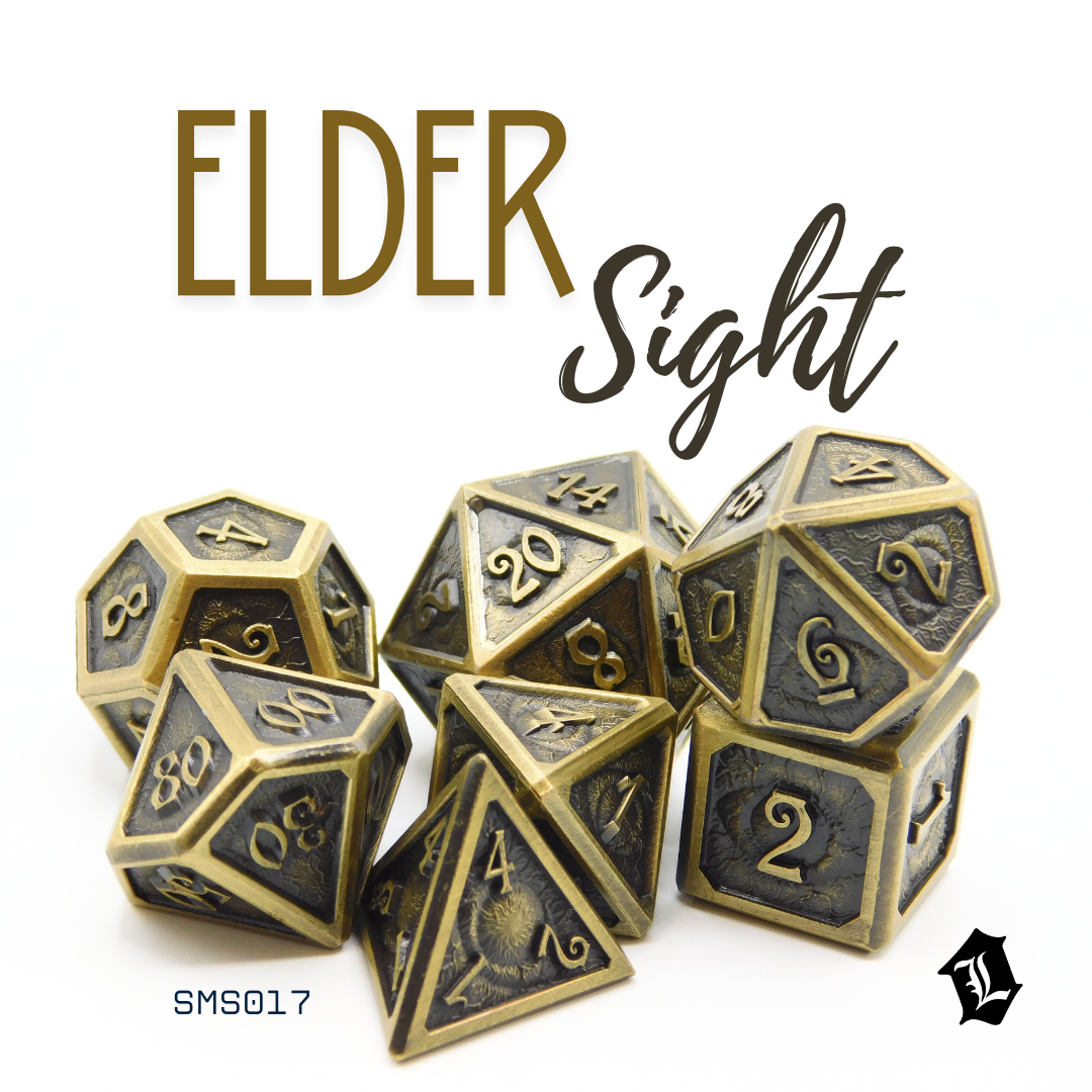 [ELDER SIGHT] 7PC SOLID METAL DICE SET