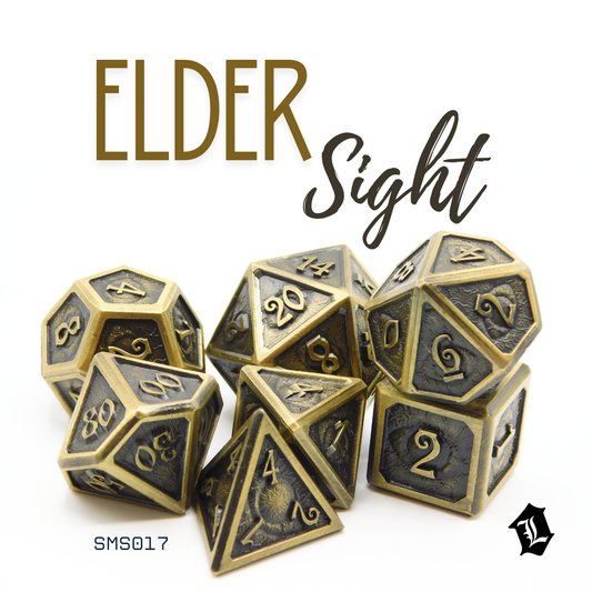[ELDER SIGHT] 7PC SOLID METAL DICE SET