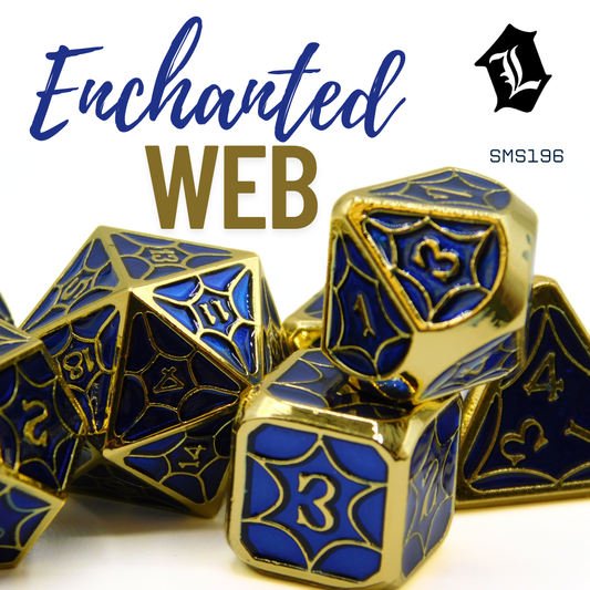 [ENCHANTED WEB] 7PC SOLID METAL DICE SET