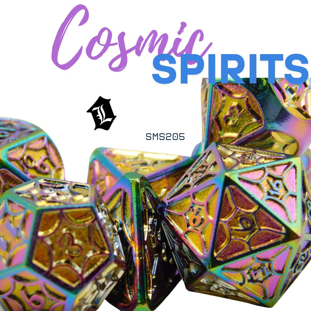 [COSMIC SPIRITS] 7PC SOLID METAL DICE SET