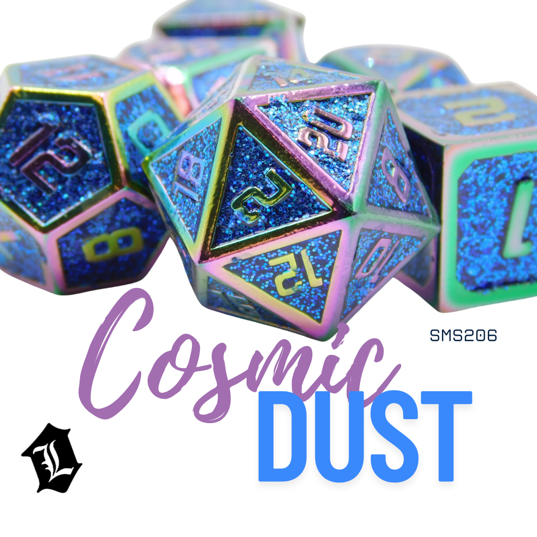 [COSMIC DUST] 7PC SOLID METAL DICE SET