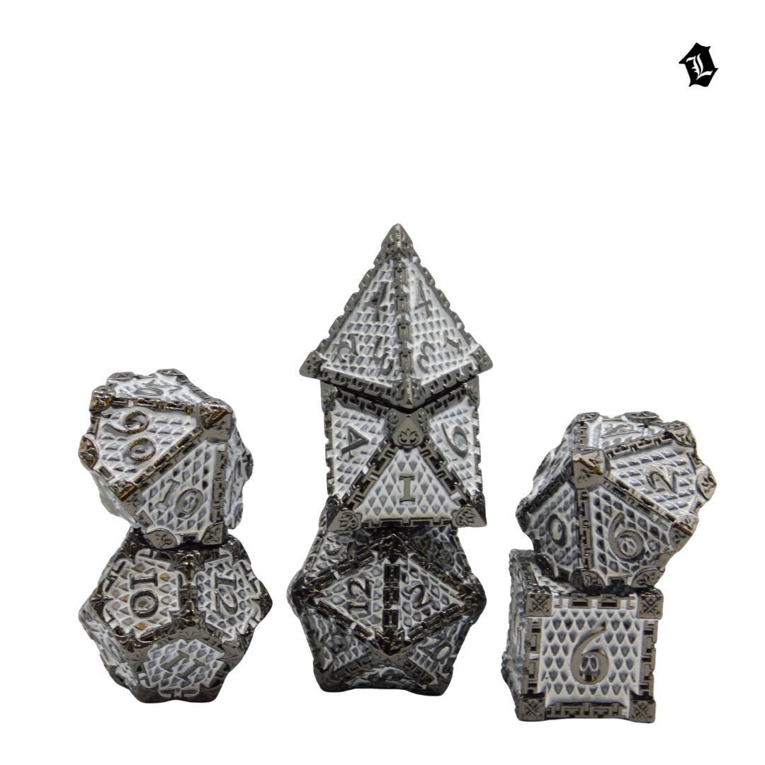[CITY RELICS] 7PC SOLID METAL DICE SET