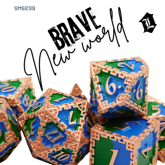 [BRAVE NEW WORLD] 7PC SOLID METAL DICE SET