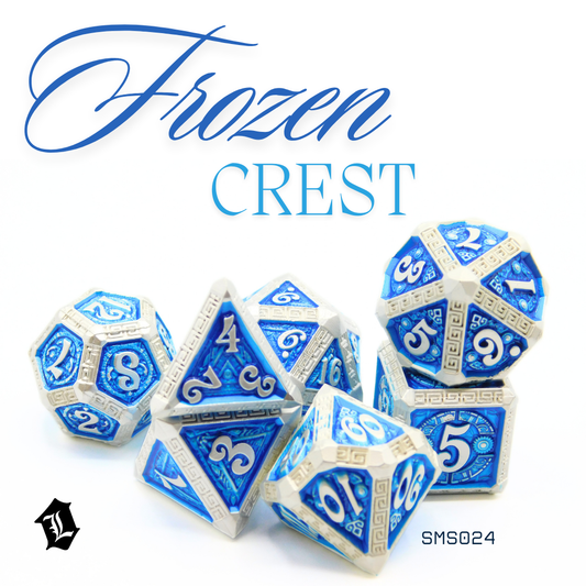 [FROZEN CREST] 7PC SOLID METAL DICE SET