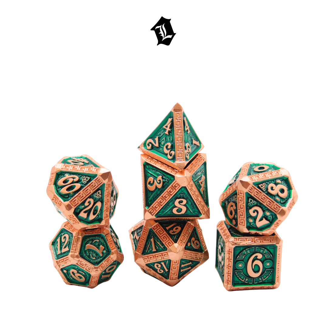 [VIPER'S SCRIPT] 7PC SOLID METAL DICE SET