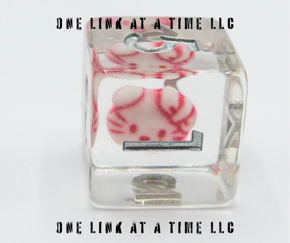 [HELLO JAPANESE KITTY] RESIN DICE SET