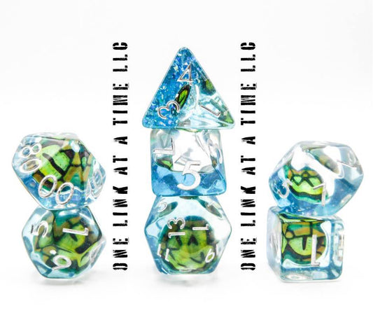 [GREEN DRAGON EYE] RESIN DICE SET