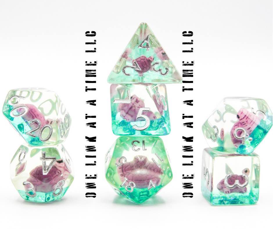 [PURPLE TURTLE] RESIN DICE SET