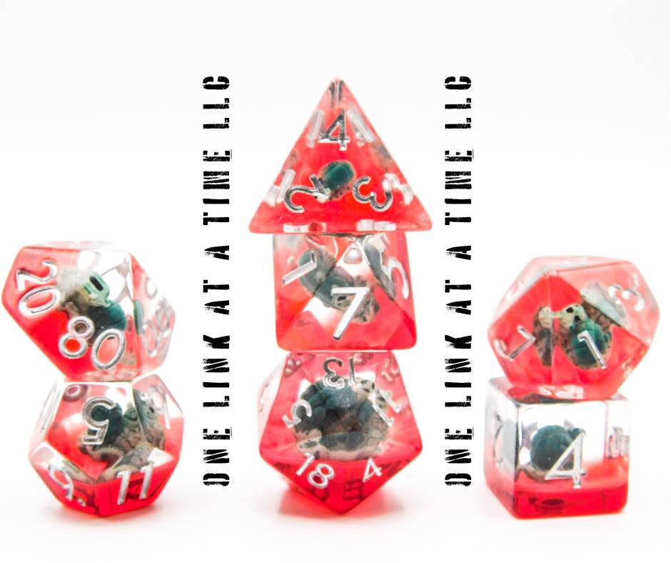 [OLIVE SNAIL] RESIN DICE SET