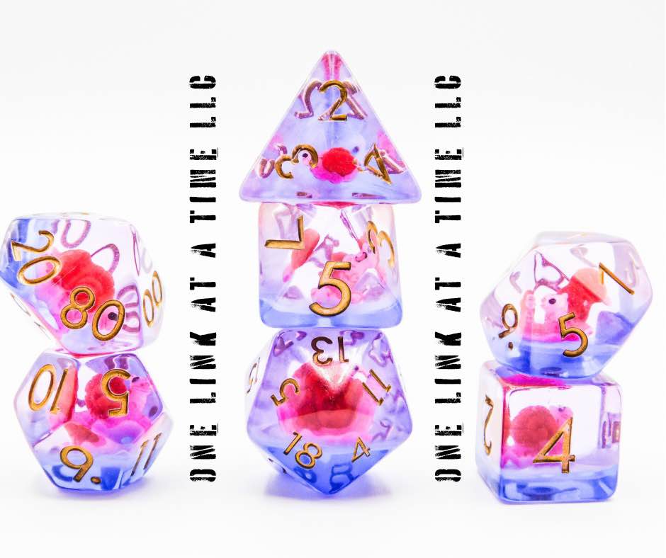 [PINK SNAIL] RESIN DICE SET