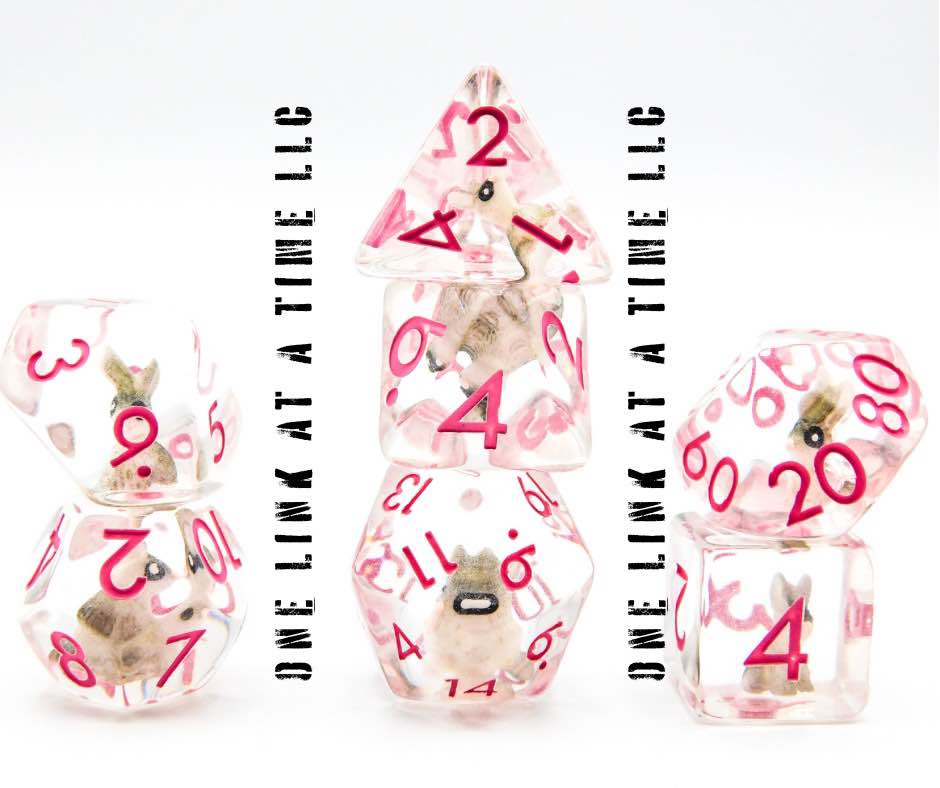 [BUNNY] RESIN DICE SET