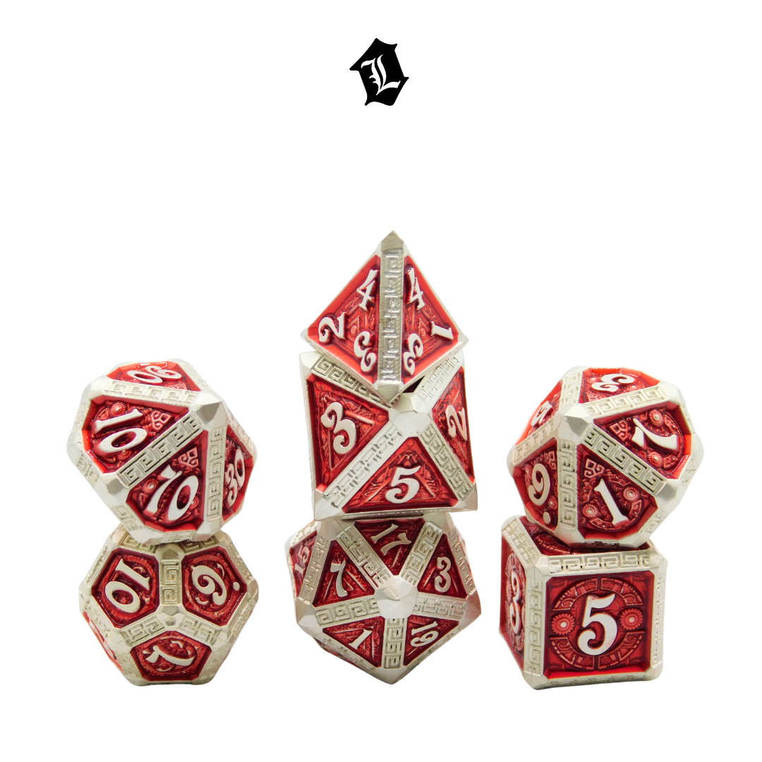 [FORGED IN FLAME] 7PC SOLID METAL DICE SET