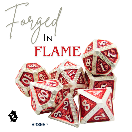 [FORGED IN FLAME] 7PC SOLID METAL DICE SET