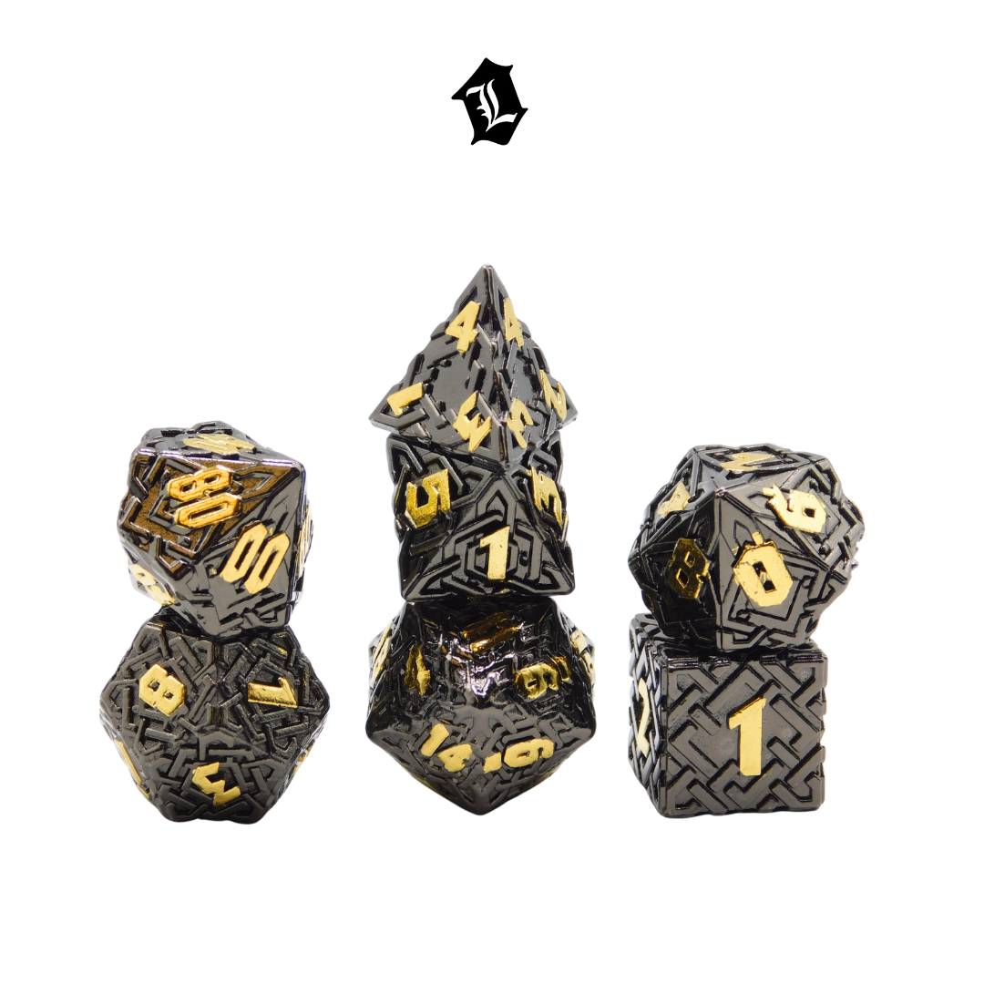 [MAZE RUNNER] 7PC SOLID METAL DICE SET