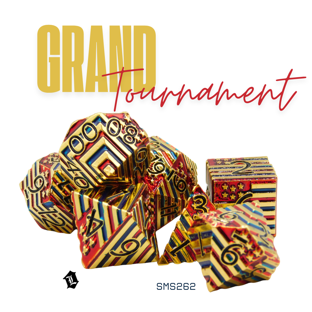 [GRAND TOURNAMENT] 7PC SOLID METAL DICE SET