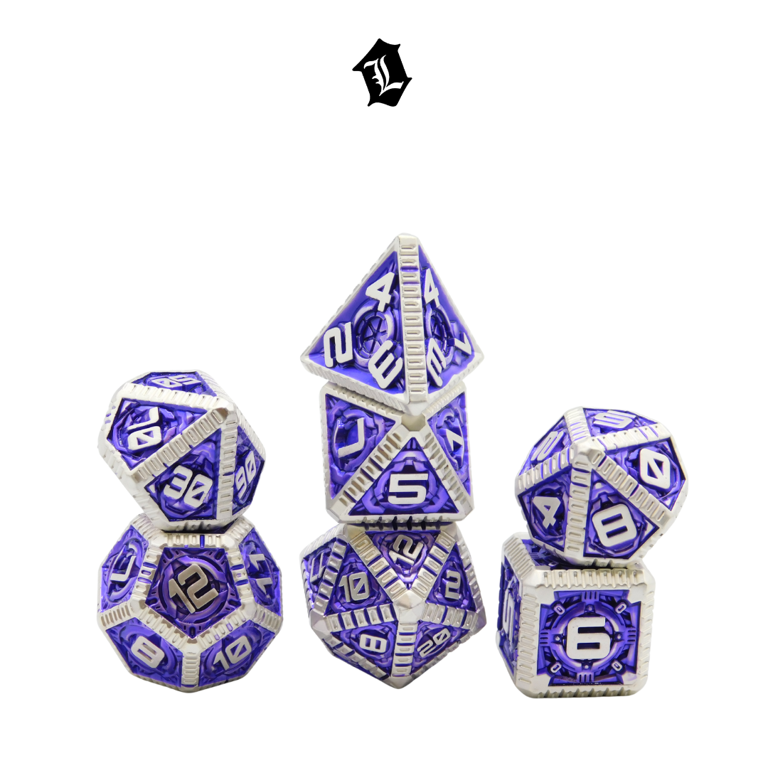 [TWILIGHT EDGE] 7PC SOLID METAL DICE SET