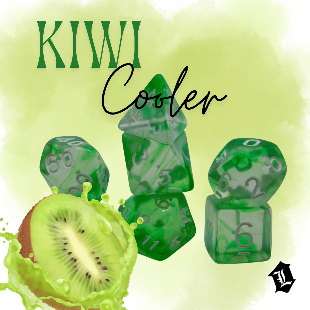 [KIWI COOLER] ACRYLIC DICE SET