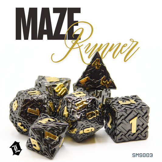 [MAZE RUNNER] 7PC SOLID METAL DICE SET