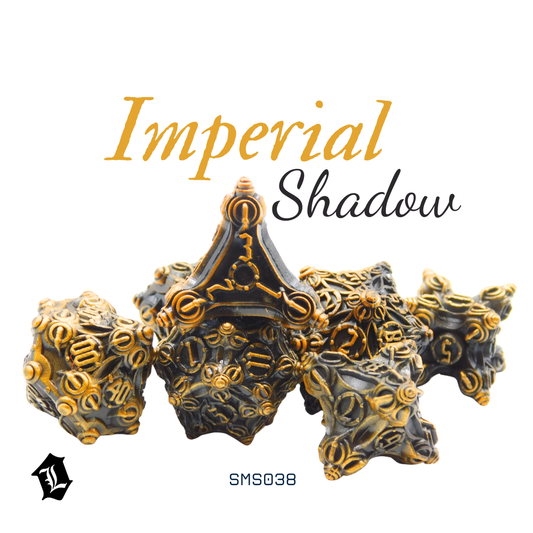 [IMPERIAL SHADOW] 7PC SOLID METAL DICE SET