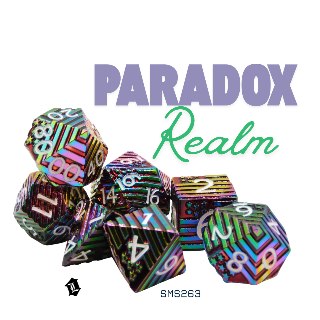 [PARADOX REALM] 7PC SOLID METAL DICE SET