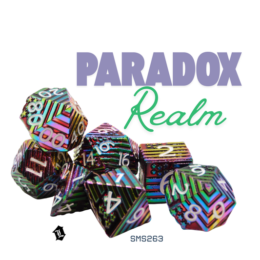 [PARADOX REALM] 7PC SOLID METAL DICE SET