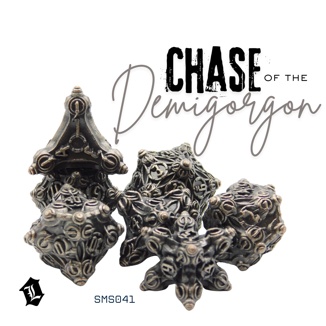 [CHASE OF THE DEMIGORGON] 7PC SOLID METAL DICE SET
