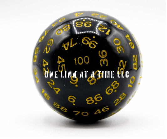 BLACK WITH YELLOW INLAY ACRYLIC D100