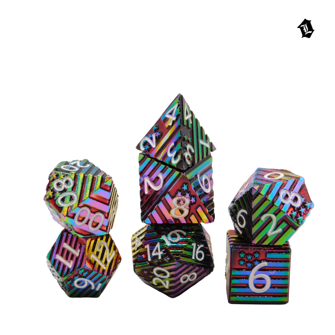 [PARADOX REALM] 7PC SOLID METAL DICE SET