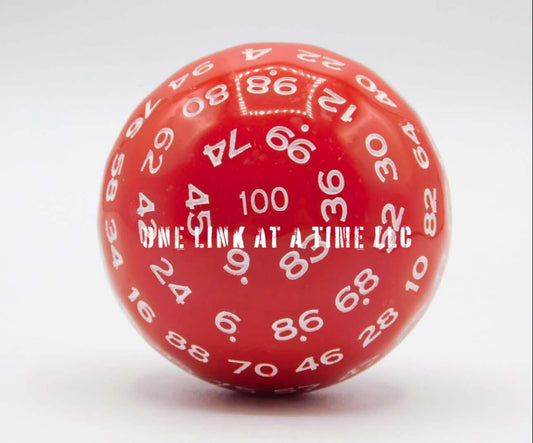 RED WITH WHITE INLAY ACRYLIC D100
